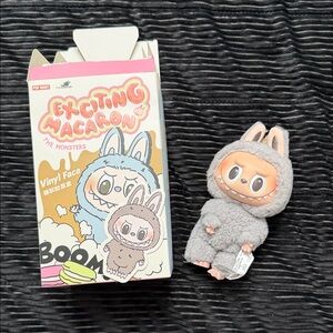 Exciting Macaron Labubu- (Sesame Bean)